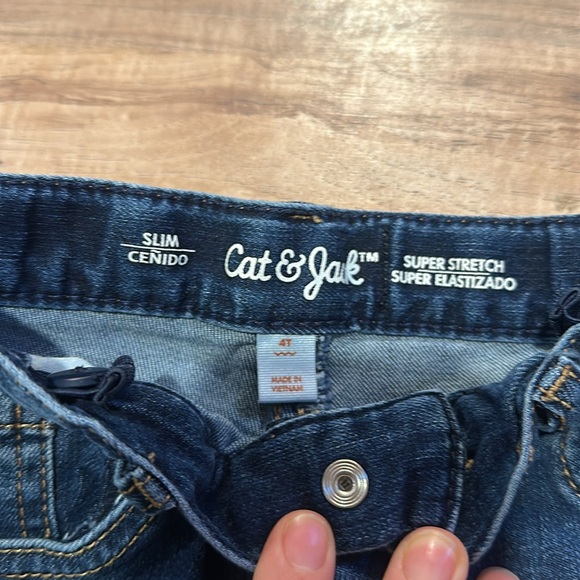 Cat & Jack Dark Blue Kids Jeans - Picture 2 of 2